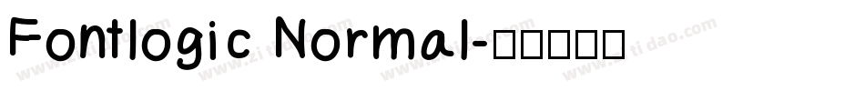 Fontlogic Normal字体转换